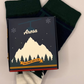 Arosa Knit Socks in custom 1800m Club Gift Box. Perfect for a present from the Swiss Alps.