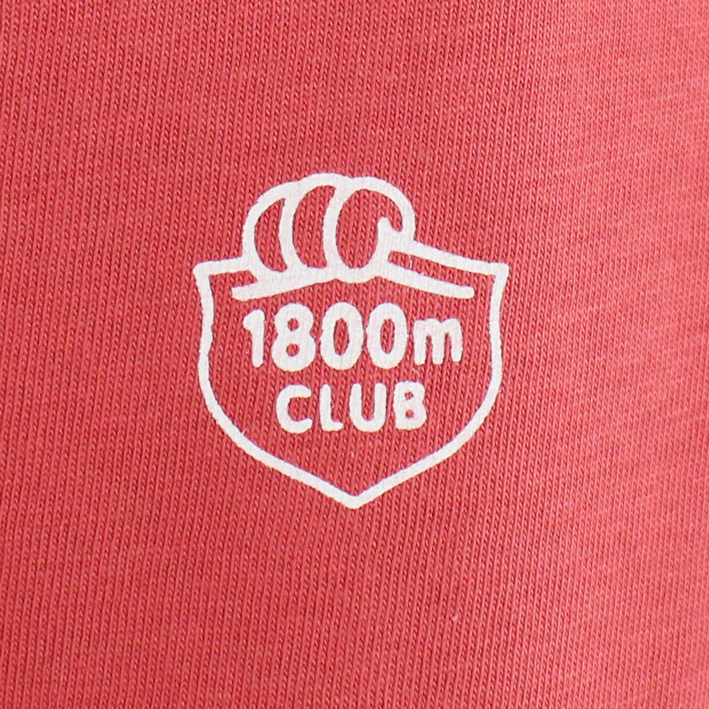 Organic cotton 1800m Club Tee, alpine lifestyle graphic, screenprinted in Arosa, Switzerland.