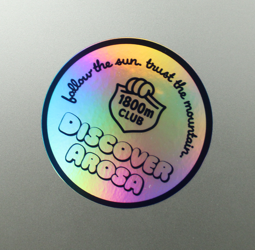 Arosa 1800m Club Holographic Sticker