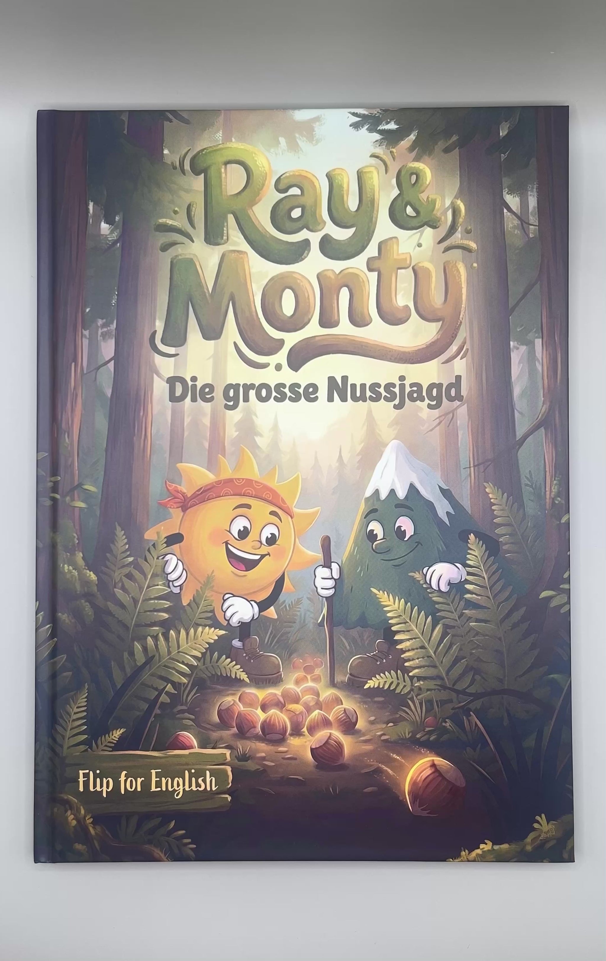 Hardcover Multilingual Book - Ray & Monty: Die grosse Nussjagd / The Great Nut Chase